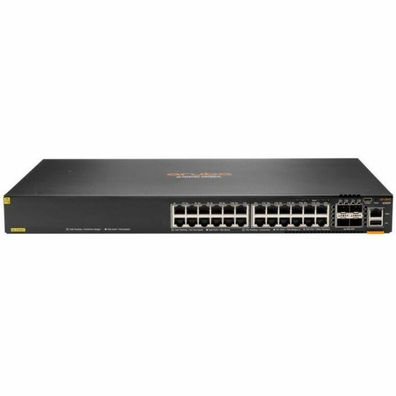 Commutateur Aruba 6300F 24 ports 1 GbE classe 4 PoE et 4 ports SFP56 JL666A#B2B