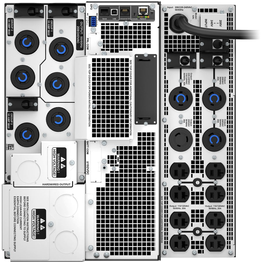 Onduleur Smart-UPS SRT 8000 VA de Schneider Electric avec transformateur abaisseur de tension de 208/240 V à 120 V SRT8KXLT-5KTF