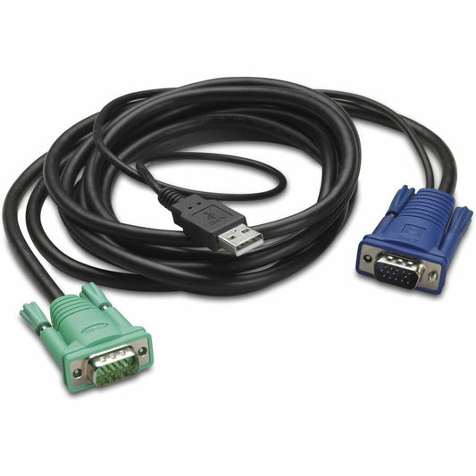 Câble USB LCD/KVM intégré pour rack APC par Schneider Electric - 3 m (10 pi) AP5822