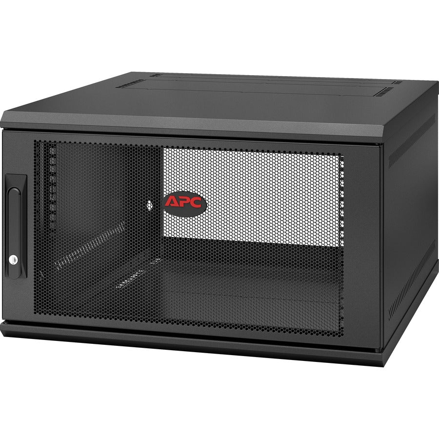 APC by Schneider Electric NetShelter WX 9U Single Hinged Wall-mount Enclosure 400mm Deep AR109SH4