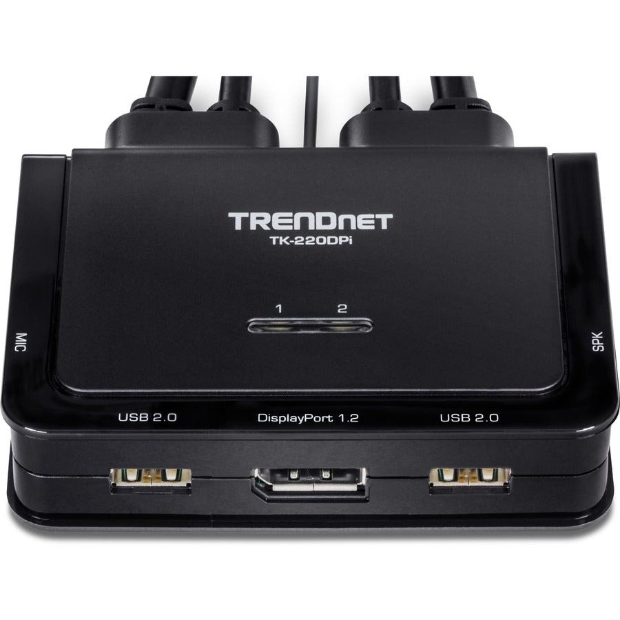 Commutateur KVM DisplayPort 4K à 2 ports TRENDnet TK-220DPi (v1.0R) TK-220DPI