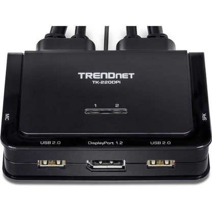Commutateur KVM DisplayPort 4K à 2 ports TRENDnet TK-220DPi (v1.0R) TK-220DPI