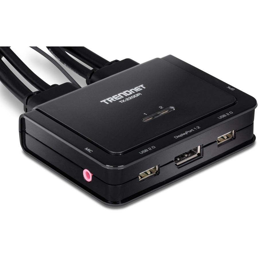 Commutateur KVM DisplayPort 4K à 2 ports TRENDnet TK-220DPi (v1.0R) TK-220DPI