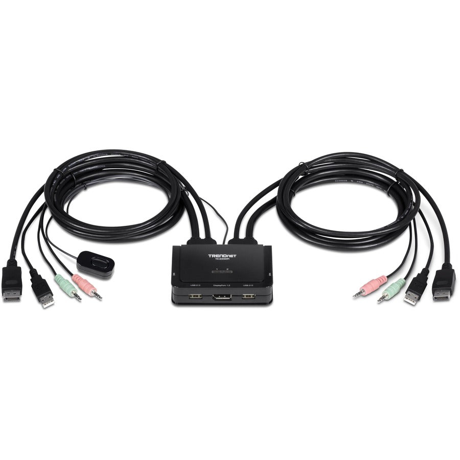 Commutateur KVM DisplayPort 4K à 2 ports TRENDnet TK-220DPi (v1.0R) TK-220DPI