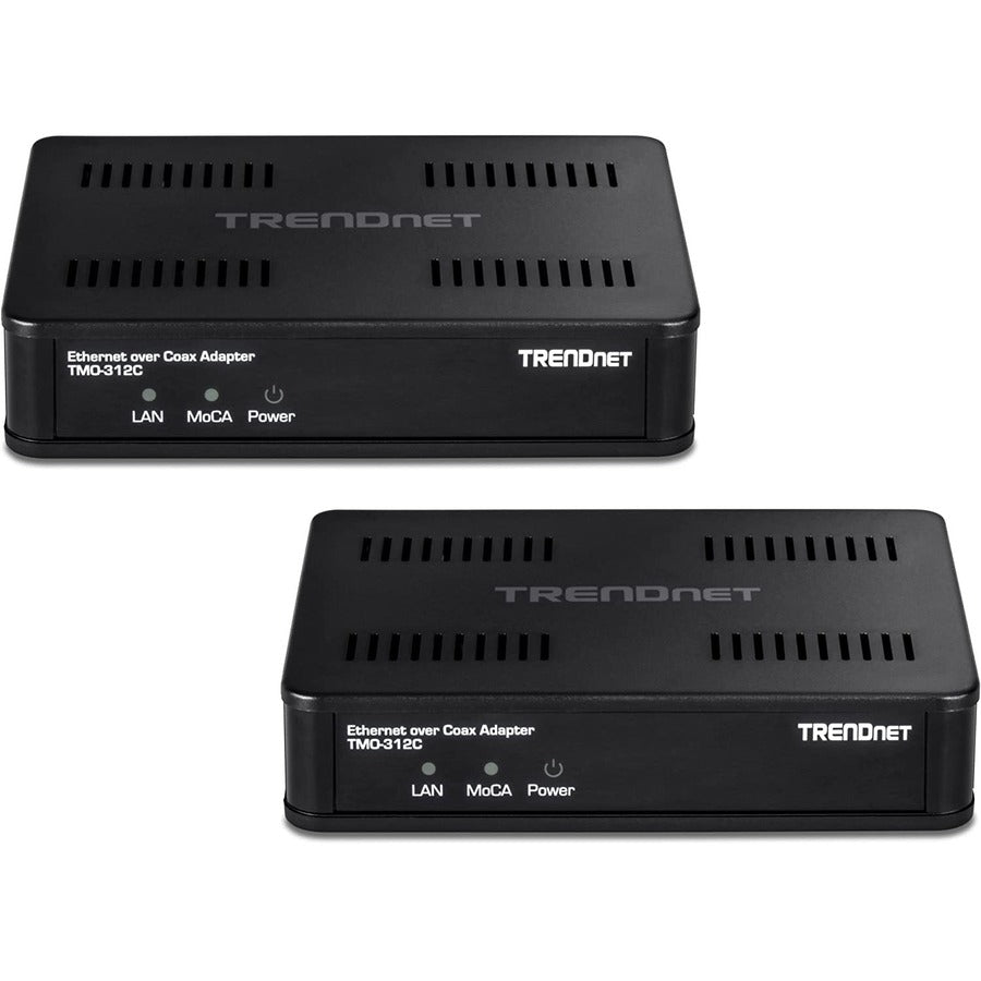 Adaptateur Ethernet sur coaxial 2,5 Gbit/s TRENDnet (lot de 2) TMO-312C2K