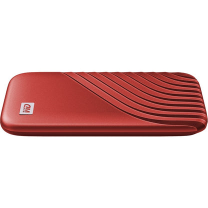 Disque SSD portable WD My Passport WDBAGF0010BRD-WESN 1 To - Externe - Rouge WDBAGF0010BRD-WESN