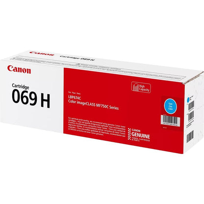 Canon 069 Original High Yield Laser Toner Cartridge - Cyan - 1 Pack 5097C001