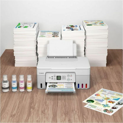 Canon PIXMA G3571 Wireless Inkjet Multifunction Printer - Color - White 5805C023