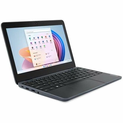 Ordinateur portable Lenovo 100 82VK0005US 11,6" - HD - 1366 x 768 - Intel N100 Quad-core (4 cœurs) 800 MHz - 4 Go de RAM totale - 4 Go de mémoire embarquée - 128 Go SSD - Gris ardoise 82VK0005US
