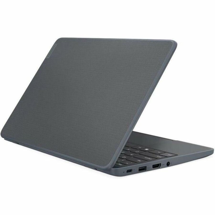 Ordinateur portable Lenovo 100 82VK0005US 11,6" - HD - 1366 x 768 - Intel N100 Quad-core (4 cœurs) 800 MHz - 4 Go de RAM totale - 4 Go de mémoire embarquée - 128 Go SSD - Gris ardoise 82VK0005US