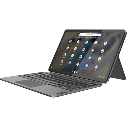 Lenovo IdeaPad Duet 3 Chrome 11Q727 82T6002LUS 11" Touchscreen Detachable 2 in 1 Chromebook - 2K - 2000 x 1200 - Qualcomm Kryo 468 Octa-core (8 Core) 2.50 GHz - 4 GB Total RAM - 4 GB On-board Memory - 64 GB Flash Memory - Storm Gray 82T6002LUS
