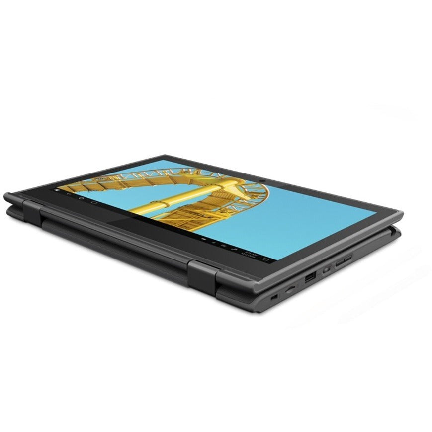 Netbook Lenovo 300e Windows 2e génération 81M900ESUS Écran tactile 11,6" - HD - 1366 x 768 - Intel Celeron N4120 Quad-core (4 cœurs) 1,10 GHz - 4 Go de RAM totale - 4 Go de mémoire embarquée - 128 Go SSD - Noir 81M900ESUS