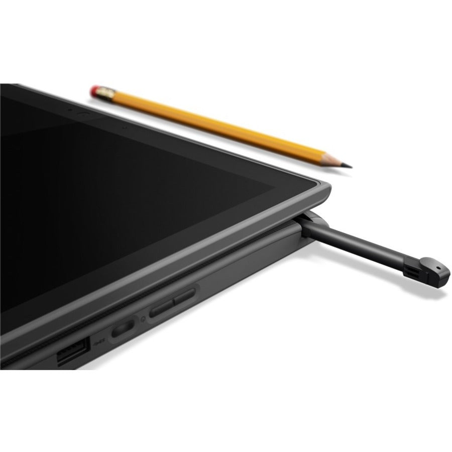 Netbook Lenovo 300e Windows 2e génération 81M900ESUS Écran tactile 11,6" - HD - 1366 x 768 - Intel Celeron N4120 Quad-core (4 cœurs) 1,10 GHz - 4 Go de RAM totale - 4 Go de mémoire embarquée - 128 Go SSD - Noir 81M900ESUS