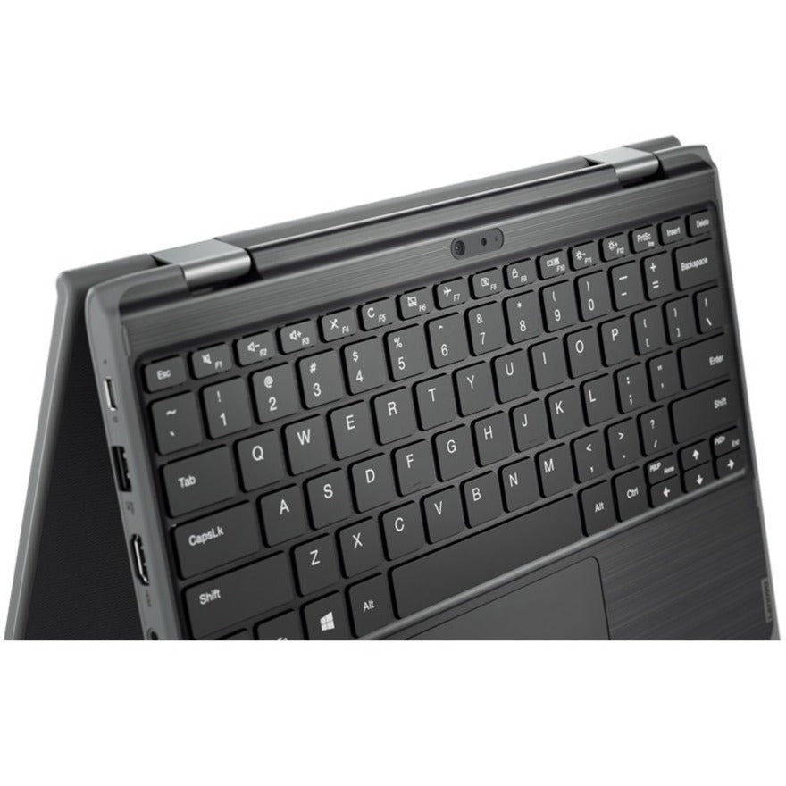 Netbook Lenovo 300e Windows 2e génération 81M900ESUS Écran tactile 11,6" - HD - 1366 x 768 - Intel Celeron N4120 Quad-core (4 cœurs) 1,10 GHz - 4 Go de RAM totale - 4 Go de mémoire embarquée - 128 Go SSD - Noir 81M900ESUS