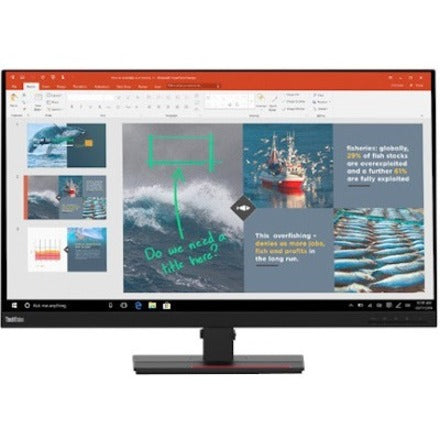 Lenovo ThinkVision P32p-20 32" Class Webcam 4K UHD LCD Monitor - 16:9 - Raven Black 62DBGAR2US