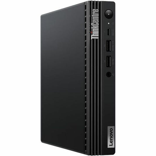 Ordinateur de bureau Lenovo ThinkCentre M70q Gen 4 12E30029US - Intel Core i5 13e génération i5-13400T Deca-core (10 cœurs) 1,30 GHz - 16 Go RAM DDR4 SDRAM - 256 Go SSD M.2 PCI Express NVMe 4.0 x4 - Minuscule - Noir 12E30029US