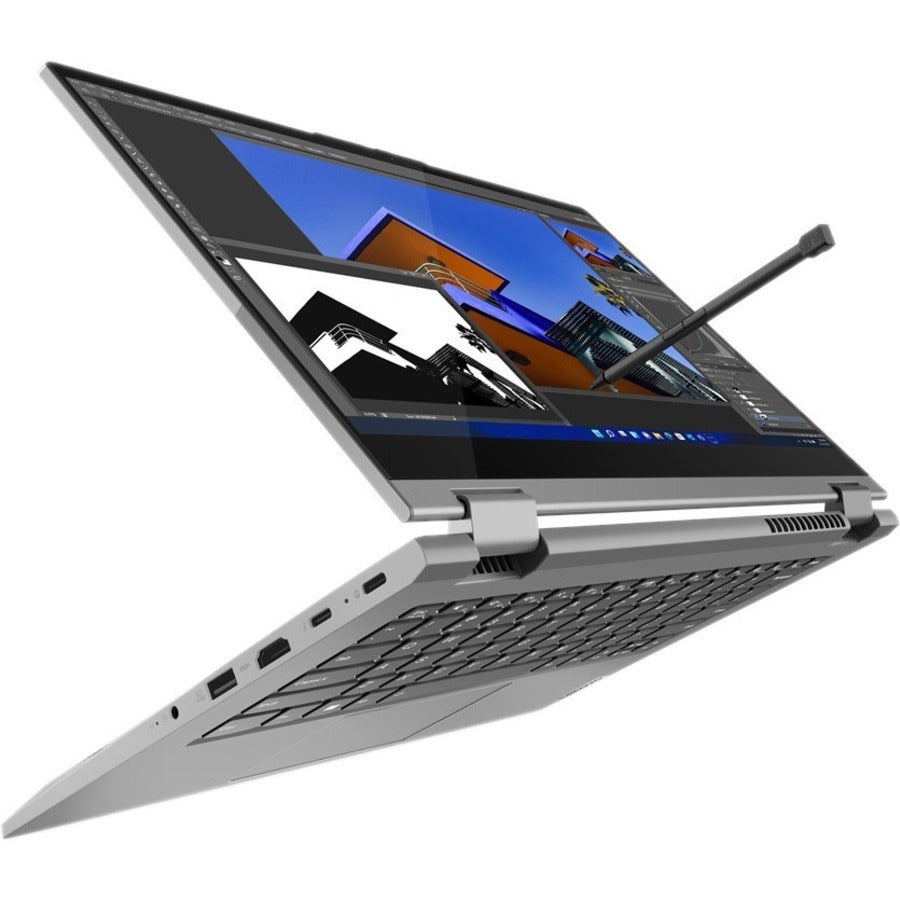 Lenovo ThinkBook 14s Yoga G3 IRU 21JG001GCA 14" Touchscreen Convertible 2 in 1 Notebook - Full HD - 1920 x 1080 - Intel Core i7 13th Gen i7-1355U Deca-core (10 Core) - 16 GB Total RAM - 8 GB On-board Memory - 512 GB SSD - Mineral Gray 21JG001GCA