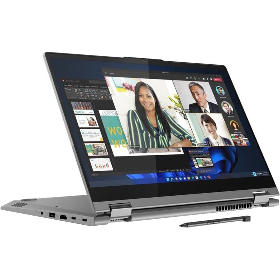 Lenovo ThinkBook 14s Yoga G3 IRU 21JG001GCA 14" Touchscreen Convertible 2 in 1 Notebook - Full HD - 1920 x 1080 - Intel Core i7 13th Gen i7-1355U Deca-core (10 Core) - 16 GB Total RAM - 8 GB On-board Memory - 512 GB SSD - Mineral Gray 21JG001GCA