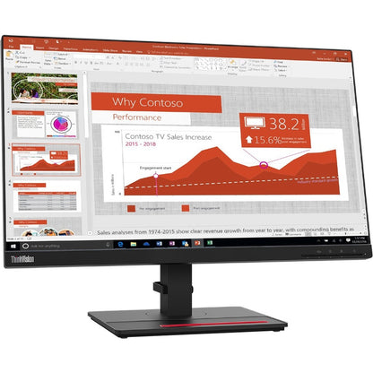 Lenovo ThinkVision T24i-2L 24" Class Full HD LCD Monitor - 16:9 - Raven Black 62B0MAR1U4