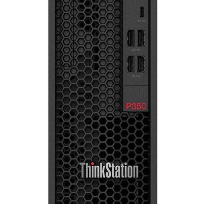 Lenovo ThinkStation P350 30E50017CA Workstation - 1 x Intel Core i7 Octa-core (8 Core) i7-11700 11th Gen 2.50 GHz - 16 GB DDR4 SDRAM RAM - 512 GB SSD - Small Form Factor - Raven Black 30E50017CA