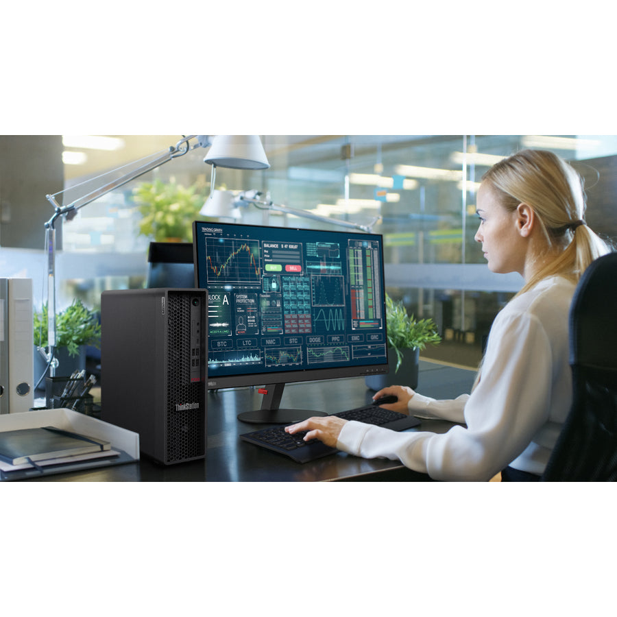 Lenovo ThinkStation P350 30E50017CA Workstation - 1 x Intel Core i7 Octa-core (8 Core) i7-11700 11th Gen 2.50 GHz - 16 GB DDR4 SDRAM RAM - 512 GB SSD - Small Form Factor - Raven Black 30E50017CA