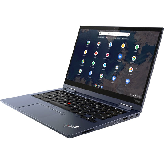 Lenovo ThinkPad C13 Yoga Gen 1 20UX001PUS Chromebook convertible 2 en 1 à écran tactile 13,3" - Full HD - 1920 x 1080 - AMD 3150C Dual-core (2 Core) 2,40 GHz - 4 Go de RAM totale - 32 Go de mémoire flash - Bleu abysse 20UX001PUS