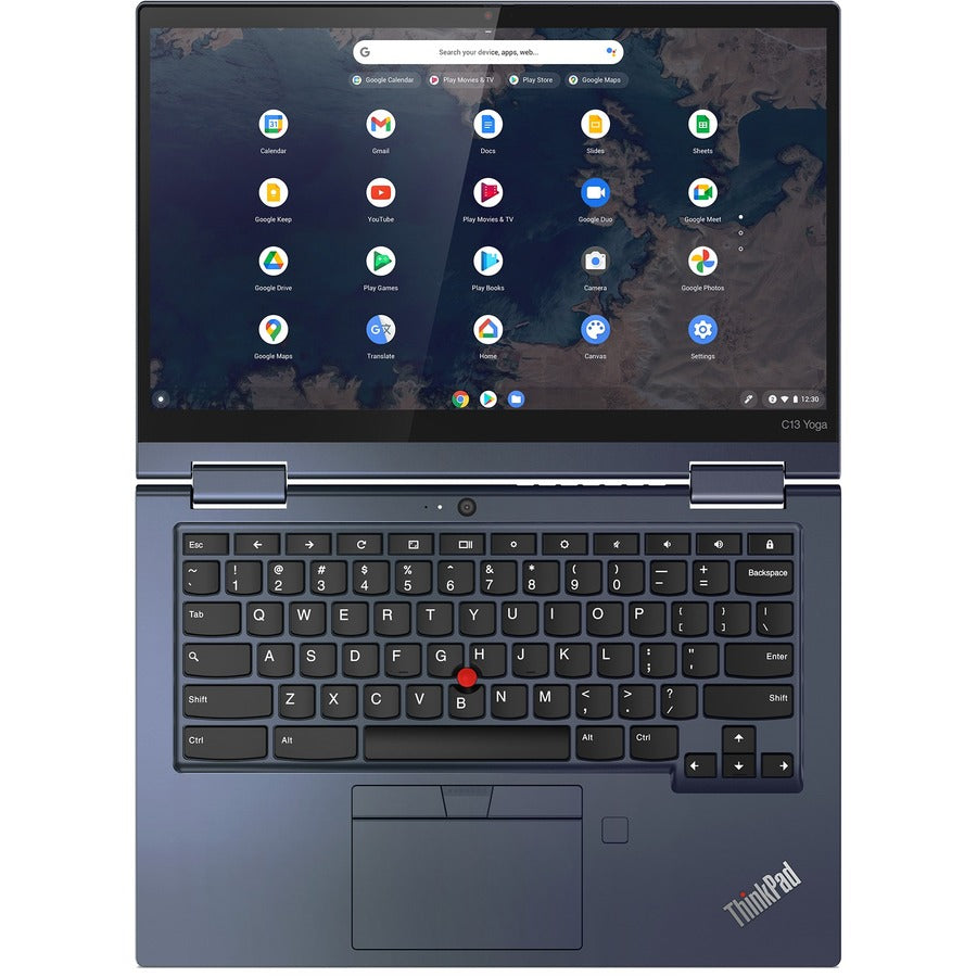 Lenovo ThinkPad C13 Yoga Gen 1 20UX001PUS Chromebook convertible 2 en 1 à écran tactile 13,3" - Full HD - 1920 x 1080 - AMD 3150C Dual-core (2 Core) 2,40 GHz - 4 Go de RAM totale - 32 Go de mémoire flash - Bleu abysse 20UX001PUS