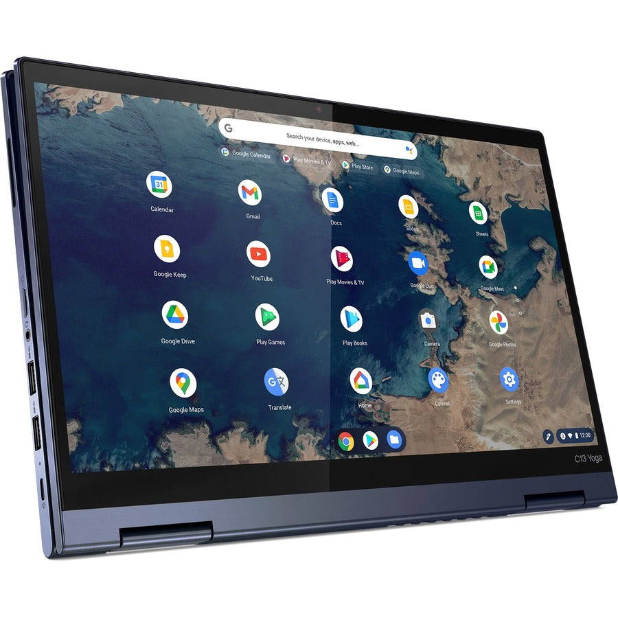 Lenovo ThinkPad C13 Yoga Gen 1 20UX001PUS Chromebook convertible 2 en 1 à écran tactile 13,3" - Full HD - 1920 x 1080 - AMD 3150C Dual-core (2 Core) 2,40 GHz - 4 Go de RAM totale - 32 Go de mémoire flash - Bleu abysse 20UX001PUS