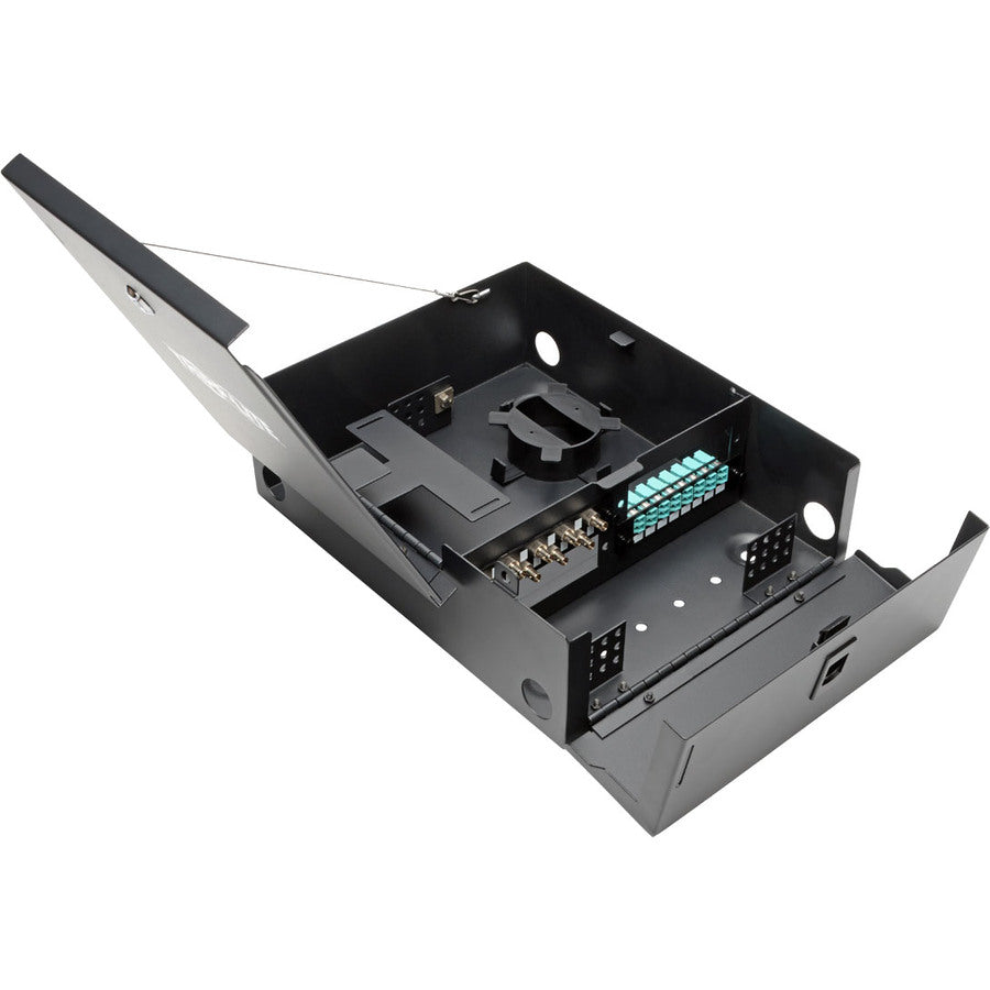 Tripp Lite by Eaton Wall-Mount Fiber Optic Distribution Enclosure, 4-Panel Capacity N492-WM4-BK