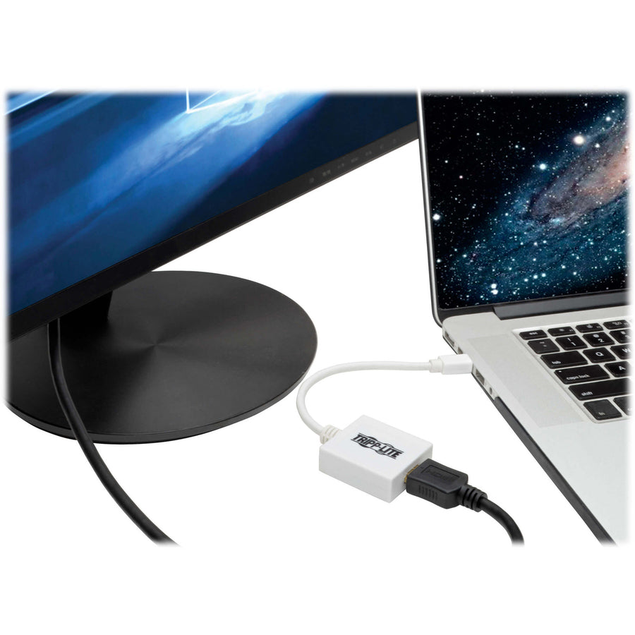 Adaptateur convertisseur Mini DisplayPort vers HDMI Tripp Lite 6 pouces mDP vers HDMI M/F 6" P137-06N-HDMI
