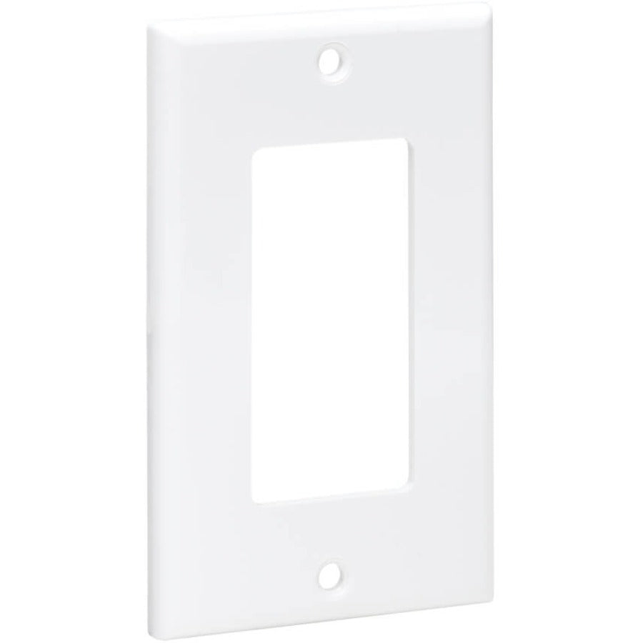 Plaque frontale simple Tripp Lite par Eaton, style Decora - verticale, blanche N042D-100-WH