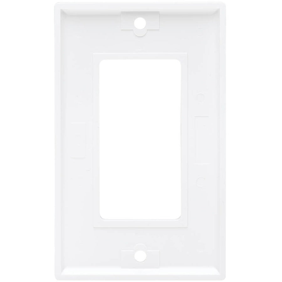 Plaque frontale simple Tripp Lite par Eaton, style Decora - verticale, blanche N042D-100-WH