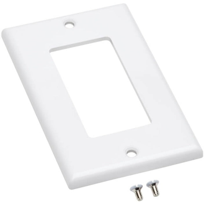 Plaque frontale simple Tripp Lite par Eaton, style Decora - verticale, blanche N042D-100-WH