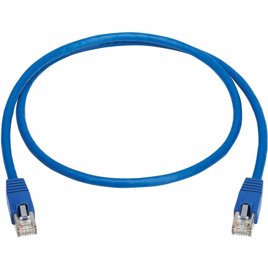 Câble Ethernet SSTP Cat8 40G sans accroc Tripp Lite par Eaton (RJ45 M/M), PoE, bleu, 0,9 m (3 pi) N272-F03-BL