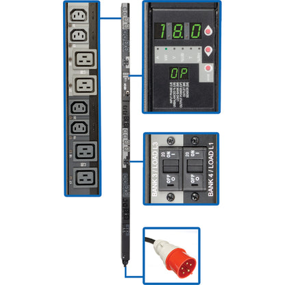 PDU3XVSR6G30A tripp Lite par Eaton avec commutateur à 24 prises PDU3XVSR6G30A
