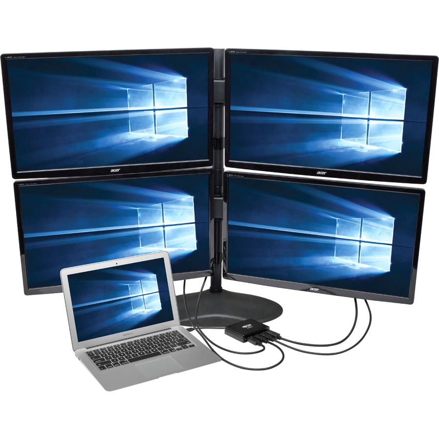 Hub MST Mini DisplayPort 1.2 vers DisplayPort à 4 ports Tripp Lite par Eaton B155-004-DP-V2 B155-004-DP-V2