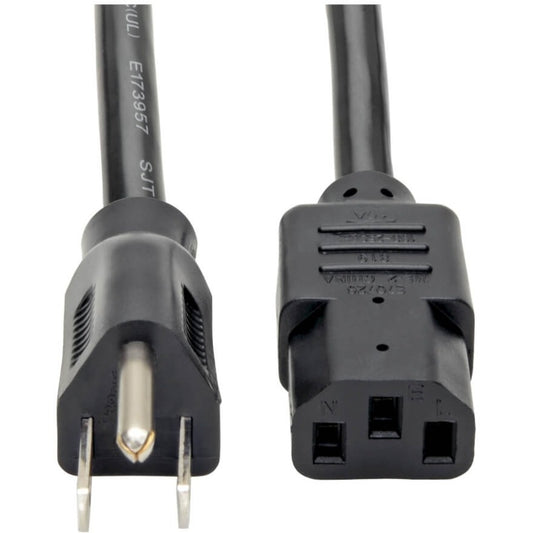 Câble d'alimentation pour ordinateur Tripp Lite 3 pieds 5-15P vers C13 robuste 15A 14AWG 3' P007-003