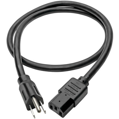 Câble d'alimentation pour ordinateur Tripp Lite 3 pieds 5-15P vers C13 robuste 15A 14AWG 3' P007-003