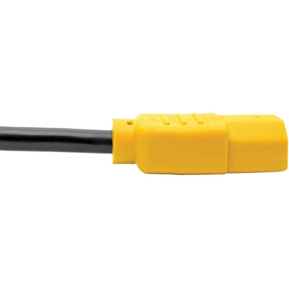 Câble d'extension de cordon d'alimentation pour ordinateur Tripp Lite 4 pieds C14 à C13 jaune 10 A 18 AWG 4' P004-004-YW