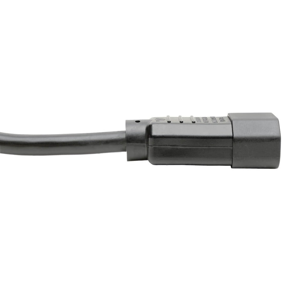 Câble d'extension de cordon d'alimentation Tripp Lite 18 po C14 à C13 robuste 15 A 14 AWG 18 po P005-18N