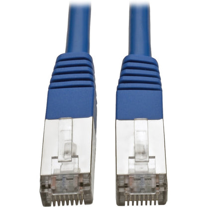 Tripp Lite by Eaton Cat5e 350 MHz Molded Shielded STP Patch Cable (RJ45 M/M), Blue, 15 ft N105-015-BL
