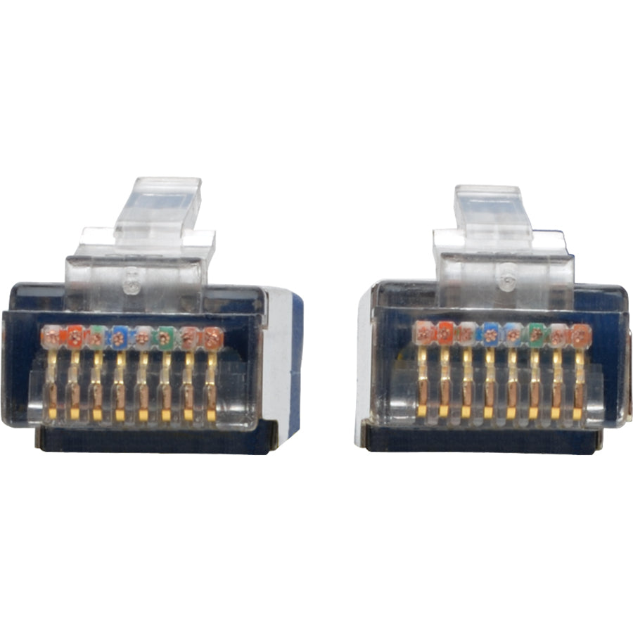 Tripp Lite by Eaton Cat5e 350 MHz Molded Shielded STP Patch Cable (RJ45 M/M), Blue, 15 ft N105-015-BL