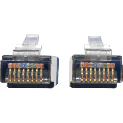 Tripp Lite by Eaton Cat5e 350 MHz Molded Shielded STP Patch Cable (RJ45 M/M), Blue, 15 ft N105-015-BL