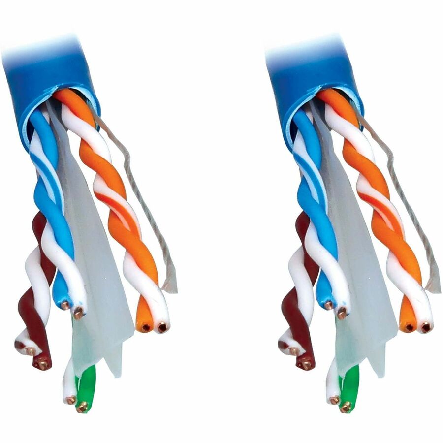 Câble Ethernet UTP Cat6 1G à âme solide Tripp Lite par Eaton, LSZH, bleu, 305 m (1 000 pi) N222-01K-BL-LS