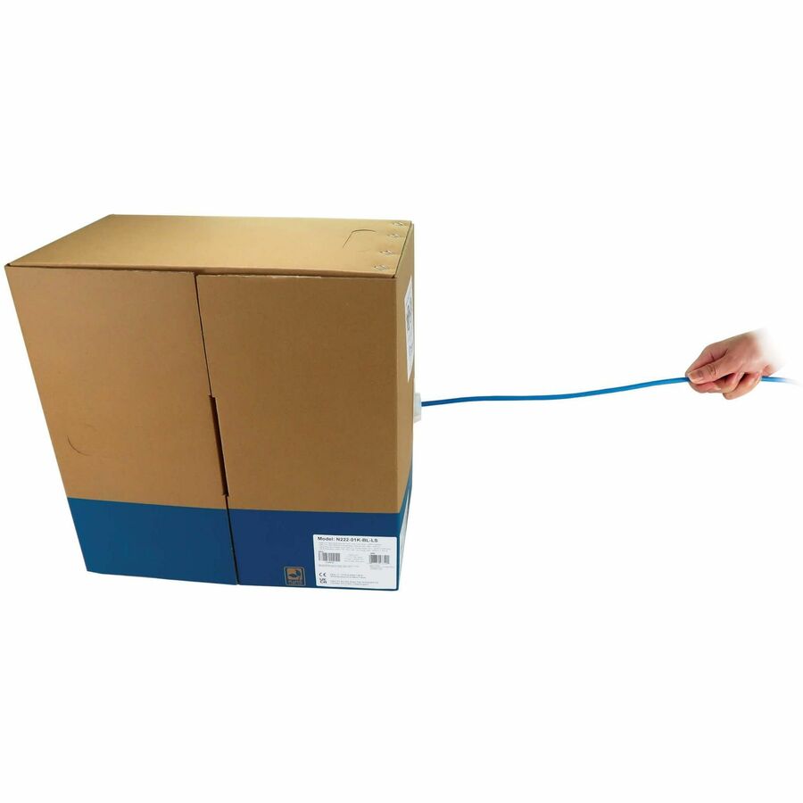 Câble Ethernet UTP Cat6 1G à âme solide Tripp Lite par Eaton, LSZH, bleu, 305 m (1 000 pi) N222-01K-BL-LS