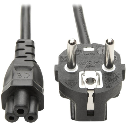 Câble d'alimentation pour ordinateur Tripp Lite 6 pieds à 2 broches Câble européen C5 vers prise SCHUKO CEE 7/7 2,5 A 6' P058-006