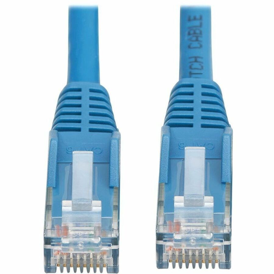 Câble Ethernet UTP moulé Cat6 Gigabit sans accroc Tripp Lite by Eaton (RJ45 M/M), PoE, LSZH, bleu, 4 m N201L-04M-BL