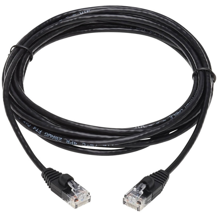 Câble de raccordement réseau UTP moulé Cat6a 10G anti-accroc Tripp Lite by Eaton (M/M), noir, 10 pi. N261-S10-BK