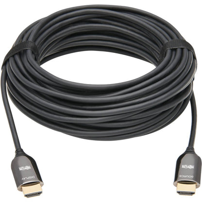 Câble optique actif à fibre optique HDMI Tripp Lite par Eaton P568F-30M-8K6, M/M, noir, 30 m (98 pi) P568F-30M-8K6