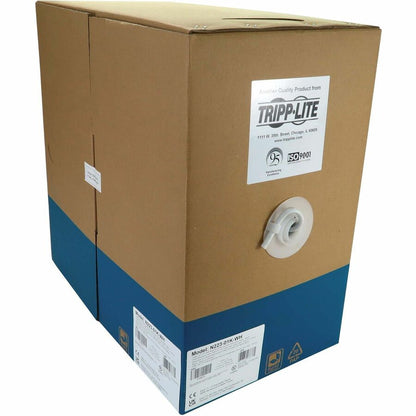 Câble Ethernet UTP Cat6a 10G à âme solide Tripp Lite by Eaton, homologué CMR, blanc, 305 m (1 000 pi) N223-01K-WH